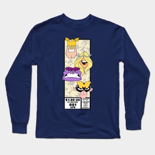 Justice Friends Comic Heads Long Sleeve T-Shirt